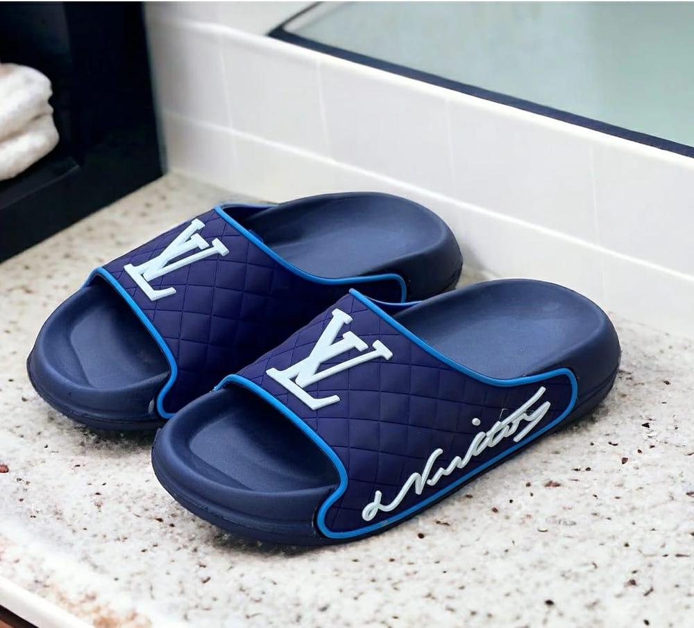Men's Medicated PU Leather Soft Slide Slippers