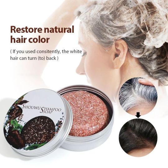 Soap Hair Darkening Shampoo Bar ( Buy 1 Get 1 Free )