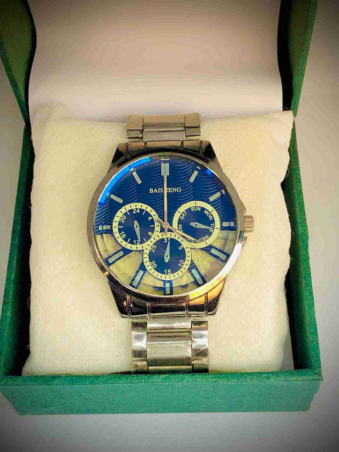Branded stainless watch for men
