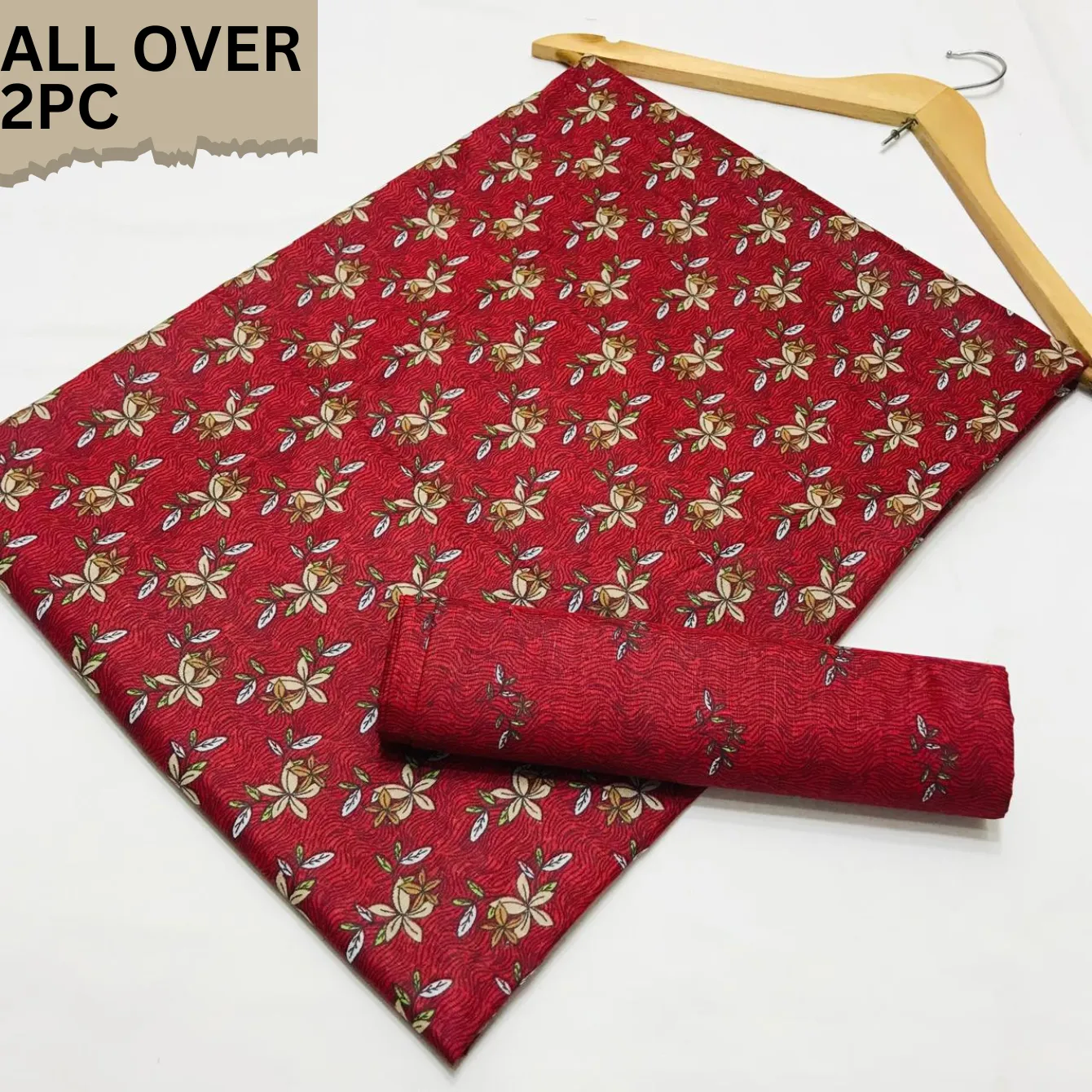 2PC Cotton Suite Digital Print ( Design SMM-(19016)