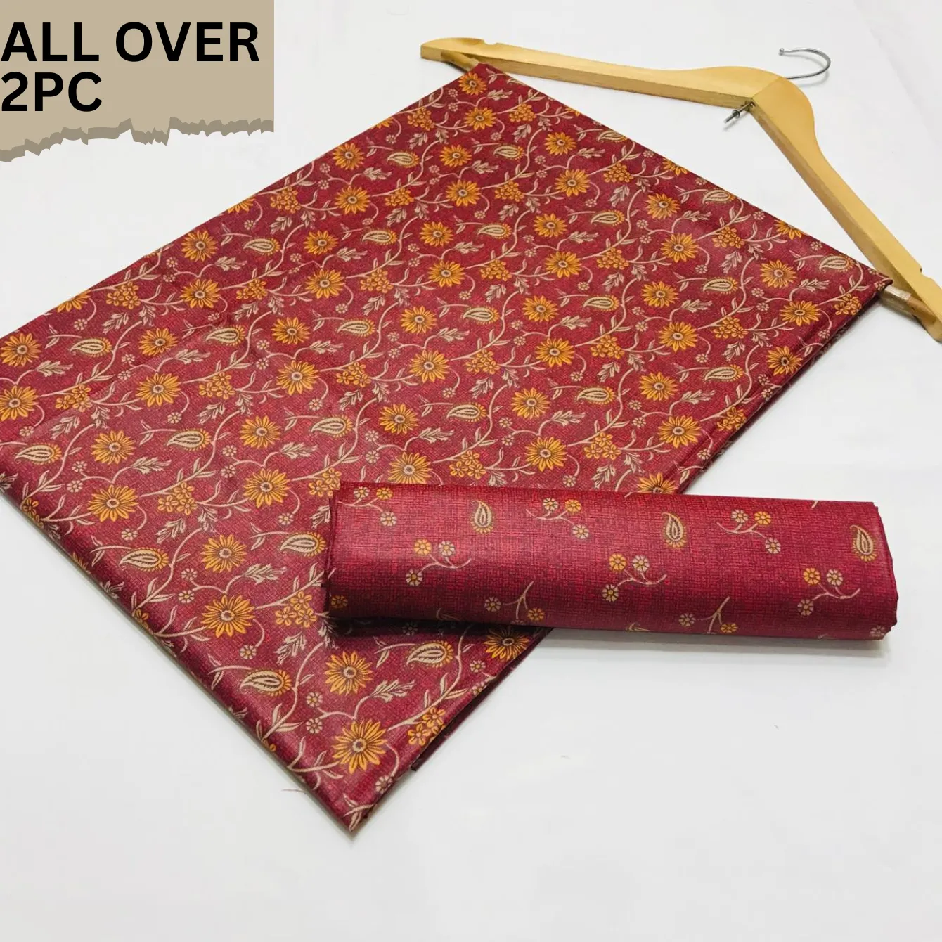 2PC Cotton Suite Digital Print ( Design SMM-(19022)