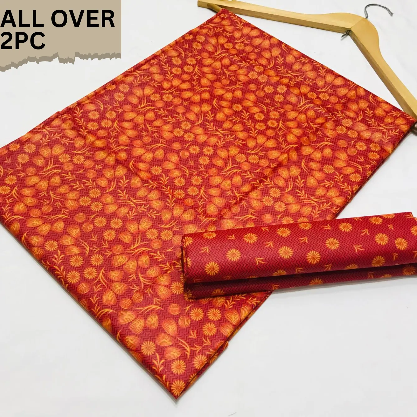 2PC Cotton Suite Digital Print ( Design SMM-(19025)