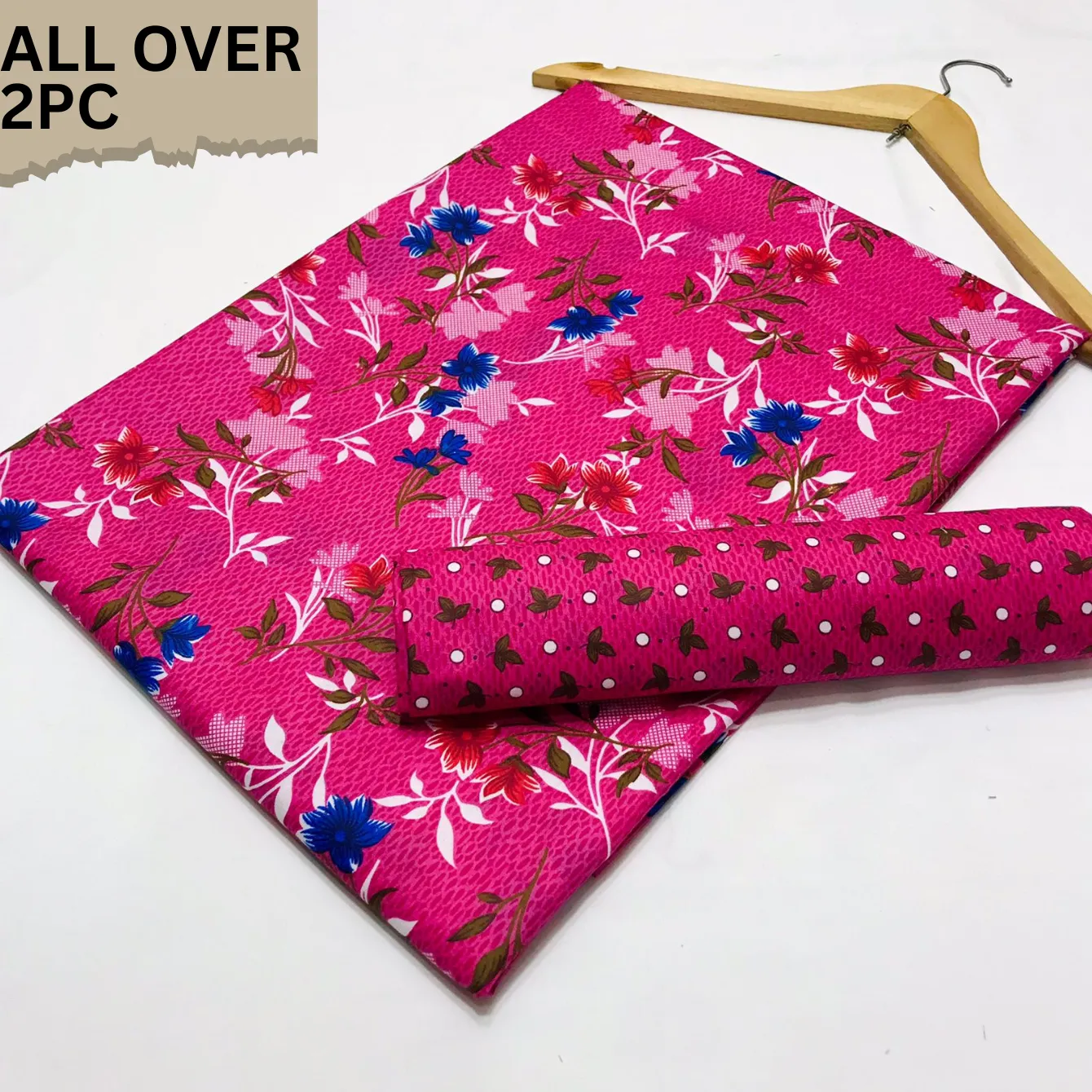 2PC Cotton Suite Digital Print ( Design SMM-(19045)