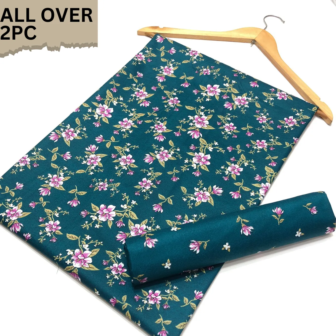 2PC Cotton Suite Digital Print ( Design SMM-(19015)