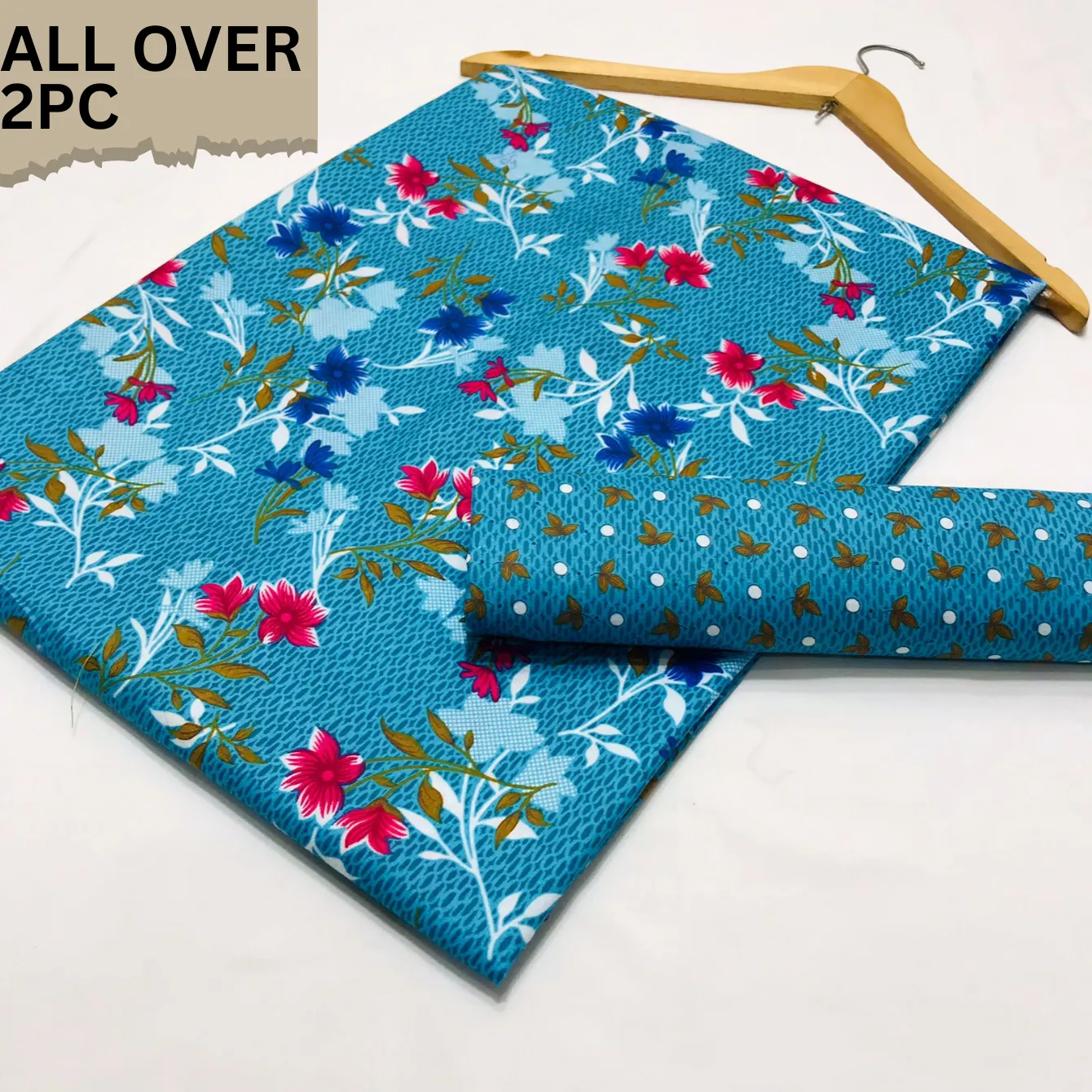 2PC Cotton Suite Digital Print ( Design SMM-(19019)