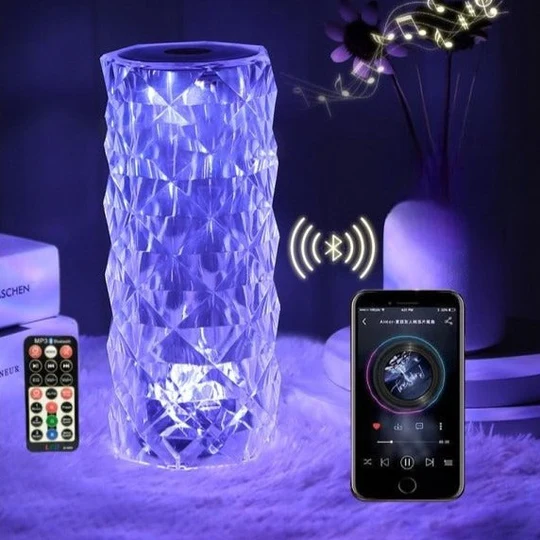 16 Color Diamond Crystal Lamp