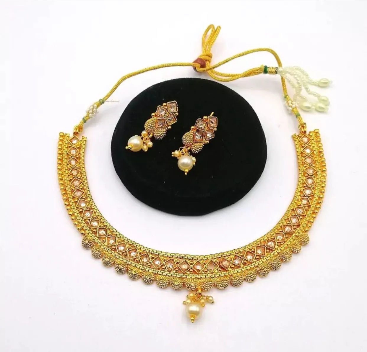 American diamond set Real stone.