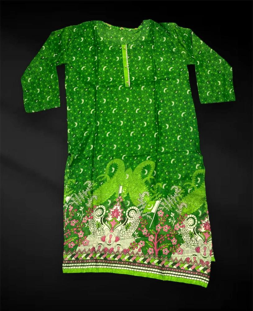 1 Pc Women's Stitched Lawn Printed Shirt