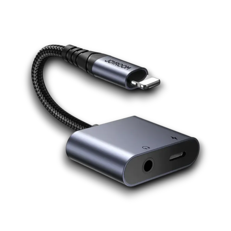 Joyroom SY-L01 2-in-1 Audio Adapter Black ( Call Version )