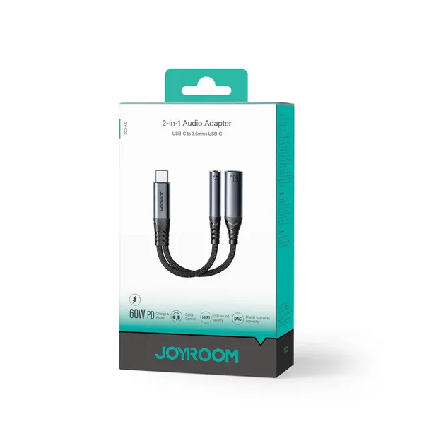 JOYROOM SY-C02 Audio-Transfer Series 2-in-1 Audio Adapter