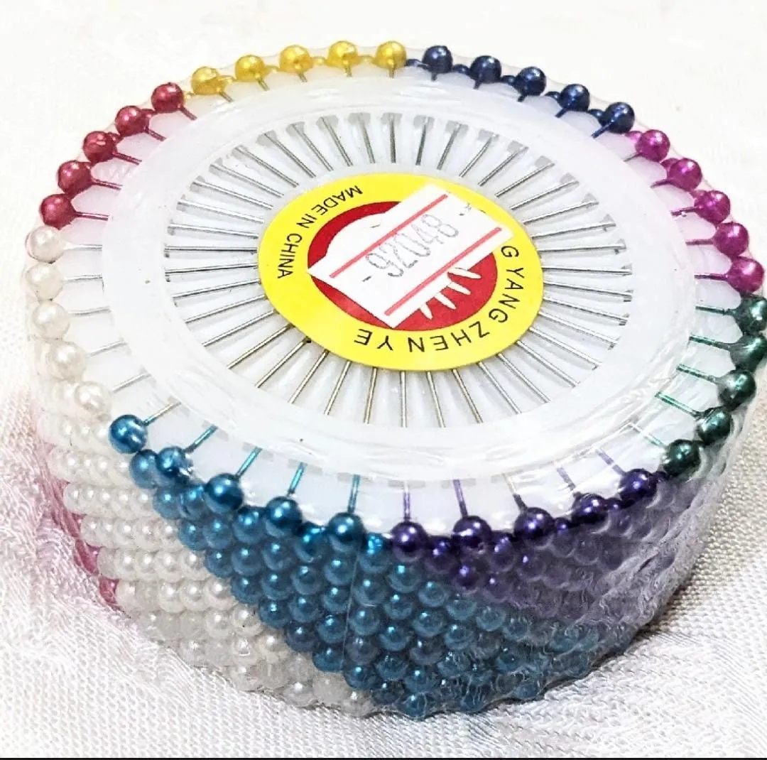 "Multi-colo Hijab and Scarf Pins - 2 Inch Small Head Pins in