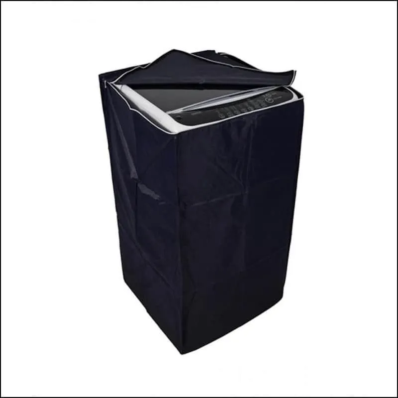 1 Pc Parachute Plain Single Tub Washing Machine Cover Black