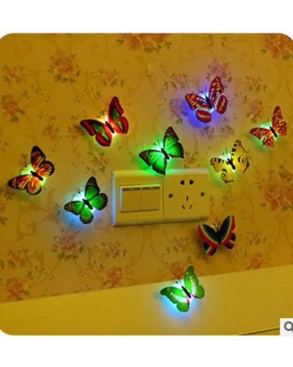 Glow In The Dark 3d Led Butterfly Night Light 1 PcsButterfly