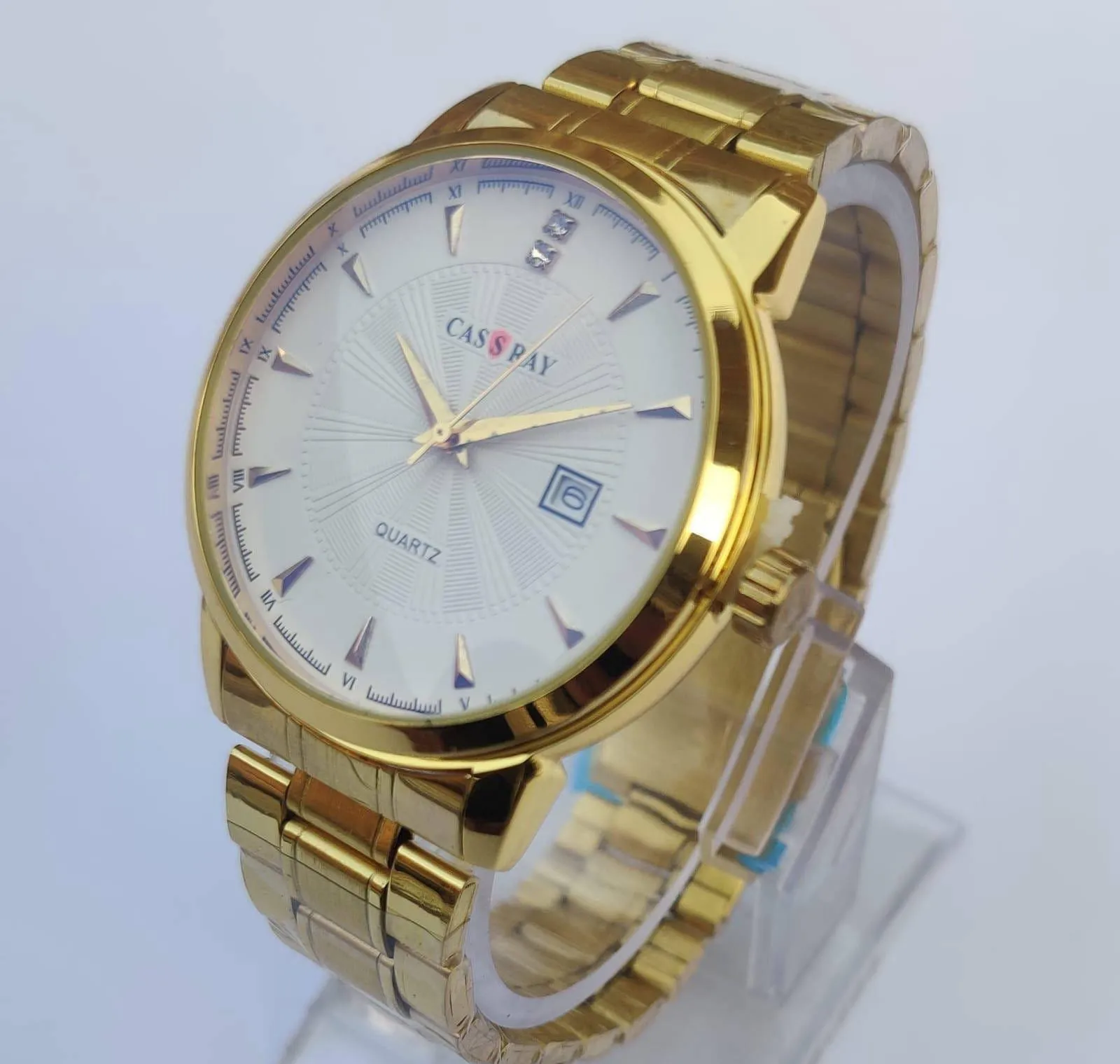 Men's Gold Semi Formal Analogue Watch