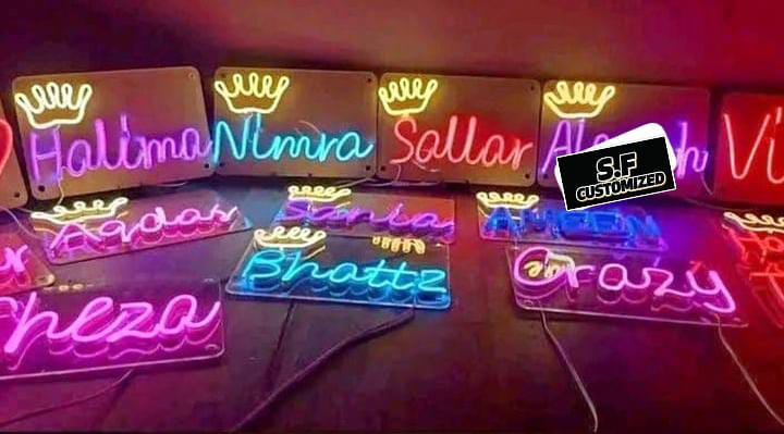costumized neon name