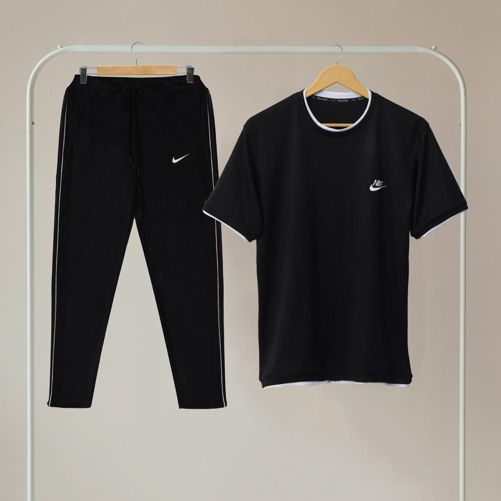 2 Pcs Men's Polyester plain Track suit