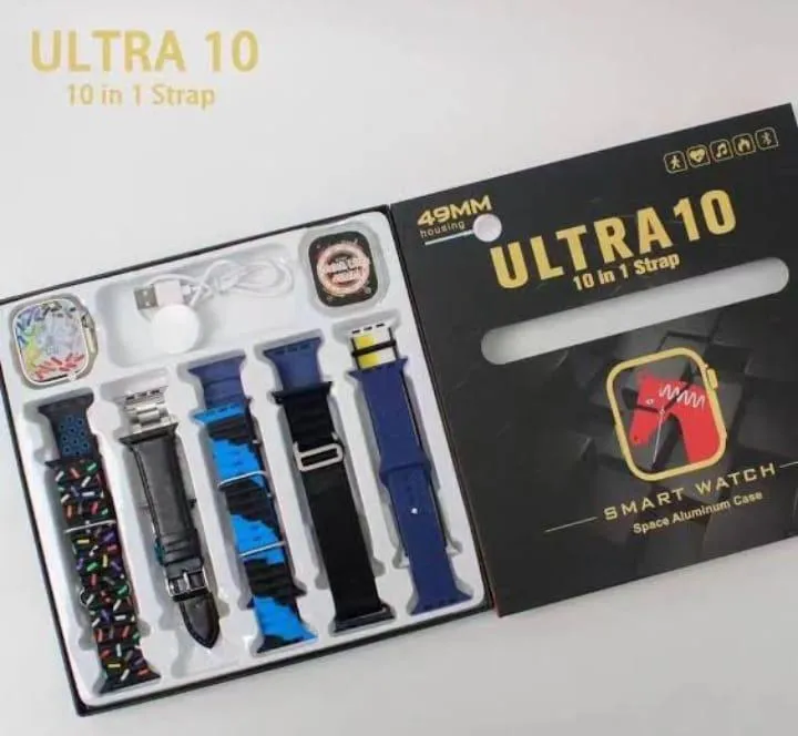 Ultra 10 Smart Watch With 10 Straps