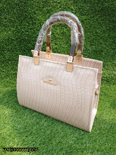 Women Rexine Crocodile Textured Hand Bag