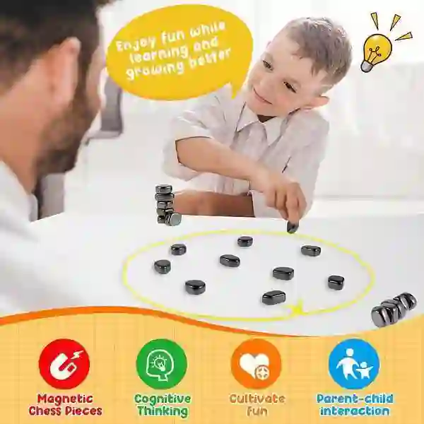 8 Pcs Magnetic Chess Game For Kids