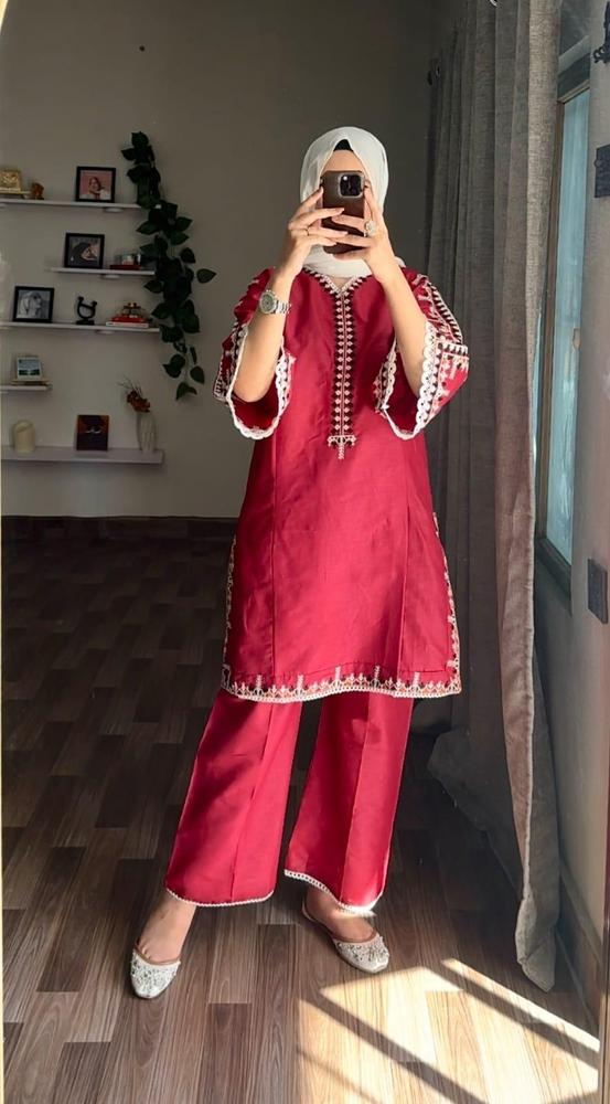 lawn stitched suit