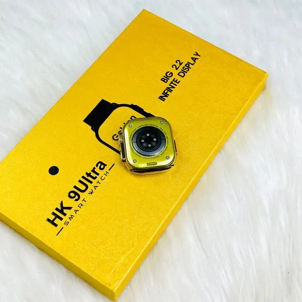 Hk9 Ultra Golden Edition Big2.2 Infinite Display Smart Watch