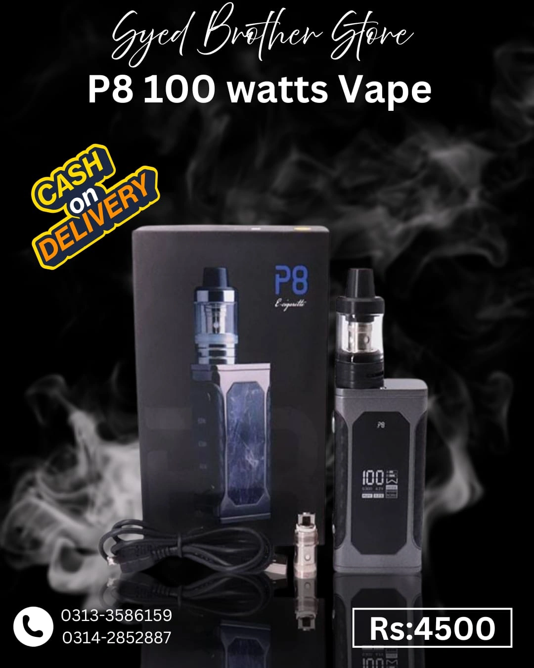 P8 Vape 100W 2200mAh | P8 Vape Price In Pakistan