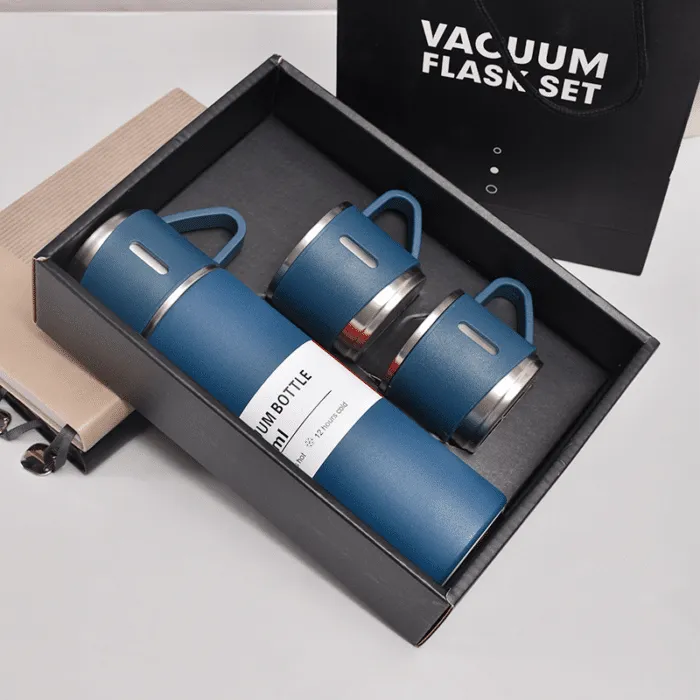 Stainless Steel Vacuum Flask Set 500ml Double Wall Thermos