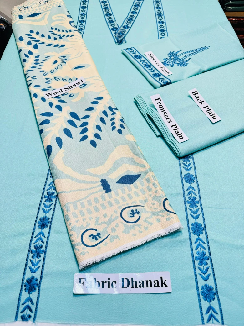 Maria.B D-3158 | 3pc Dhanak | Luxury Category | Winter 24'