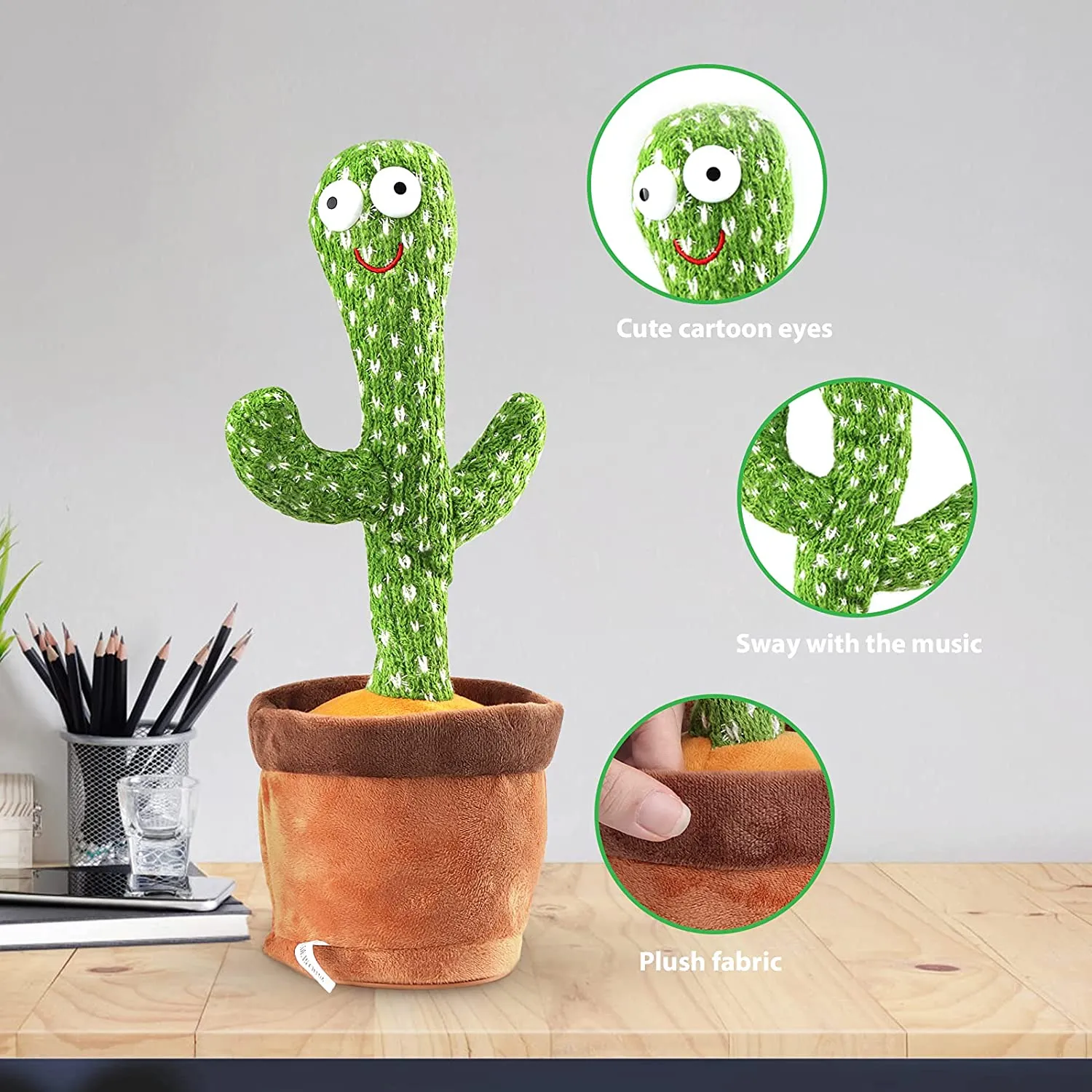 Dancing Cactus Talking Toy Tree Cactus Plush Toy For Childre
