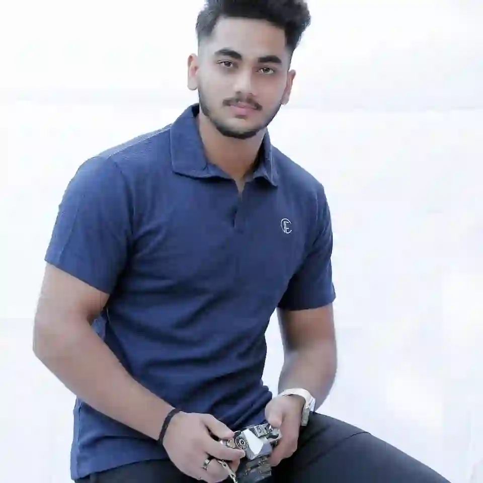 Blue Half seelves Designer polo T shirt