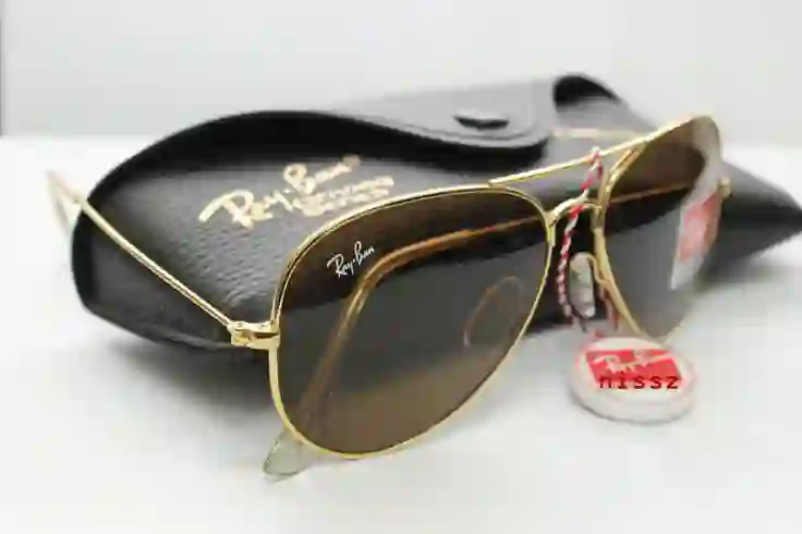 RAY-BAN avaiator 55/Soft Gold Sunglasses for men