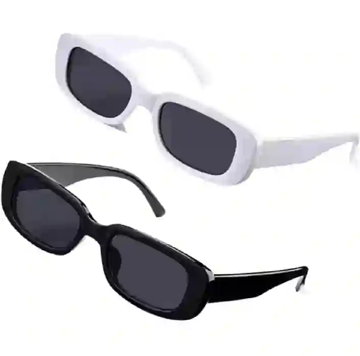 Classic Rectangle Retro Sunglasses - Women  (PAIR )Sunglasses Cool Design - Trending Design - .Fashion Glasses For Woman & Men