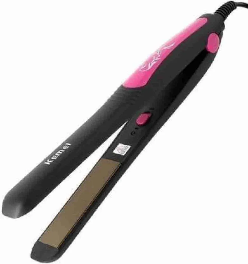 Lightweight and portable hair straightener.