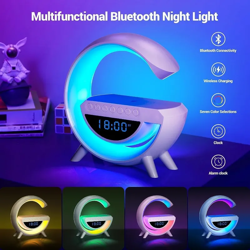 Multi-functional Bluetooth lights, Charger, FM, Alarm Clock