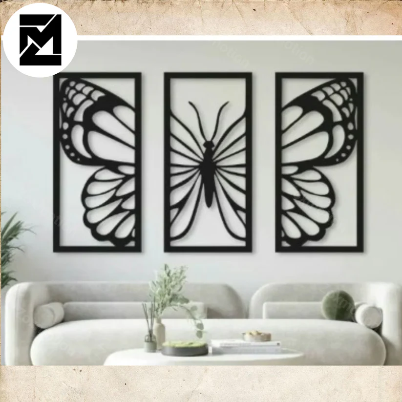 Wooden Butterfly Wall Decorations