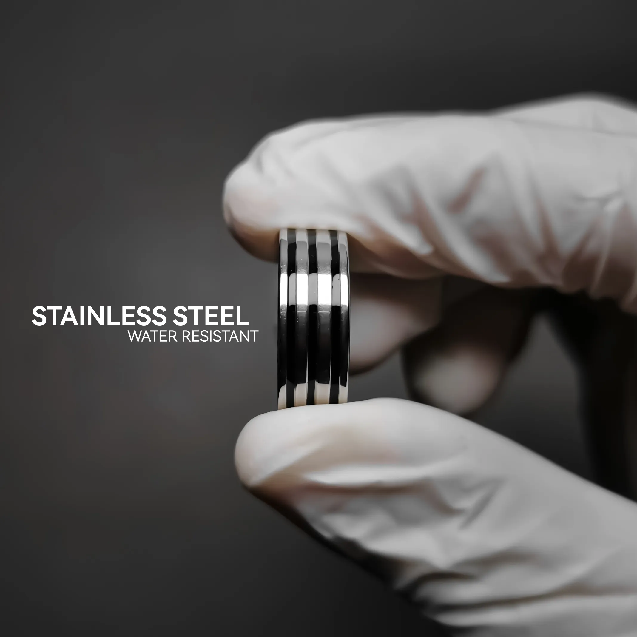 Classy steel ring