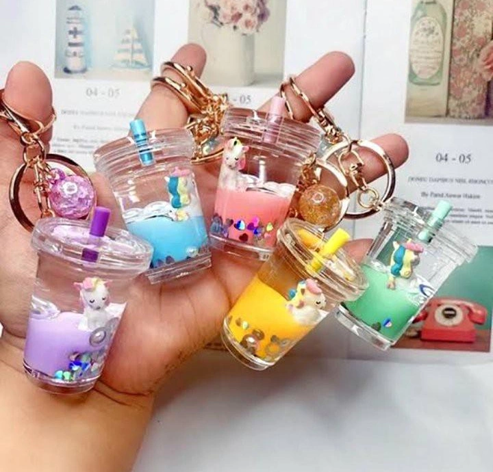 Glass key chains