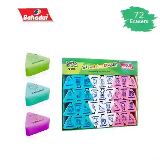 Bahuder Eraser Triangle (pack of 72 pcs)