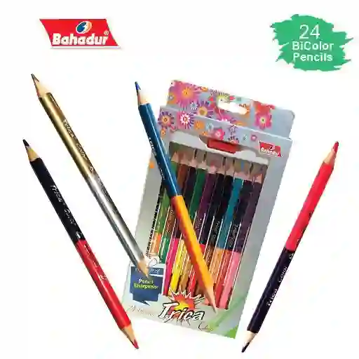 Bahadur Trica (2 in 1) Color Pencils
