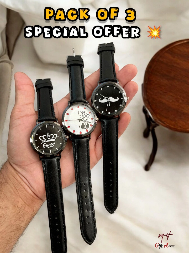 3pcs mens Watches