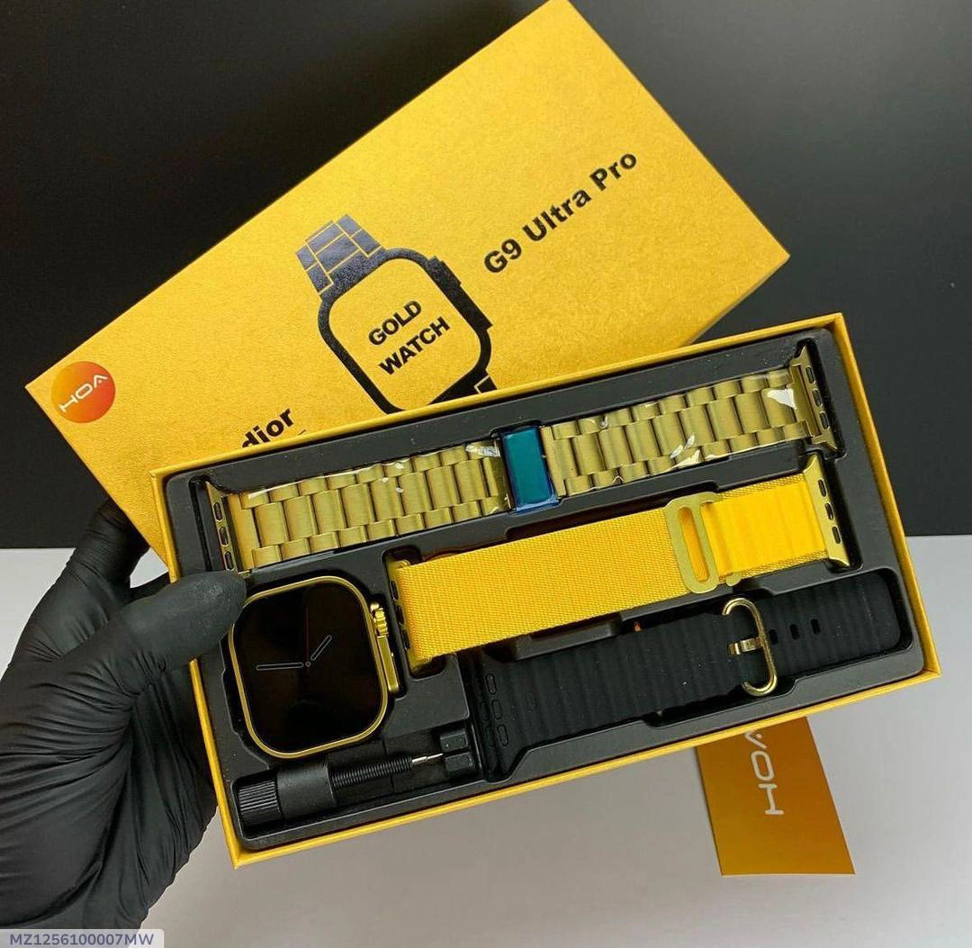 G9 ultra smart watch  gold Edition