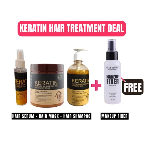 Deal Of 3 Keratin Hair Treatment | Hair Mask + Hair Shampoo