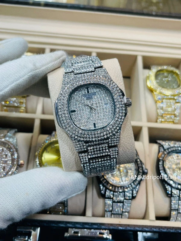 Iced out watch