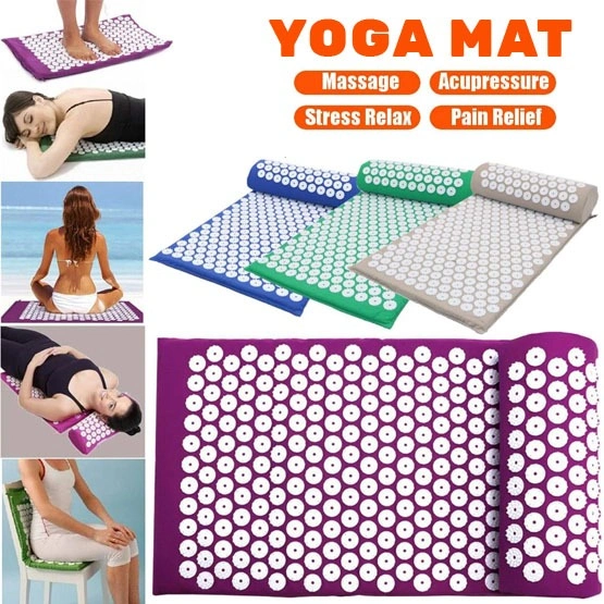 Yoga Mat | Acupressure Mat and Pillow | Muscles Relaxation Mat