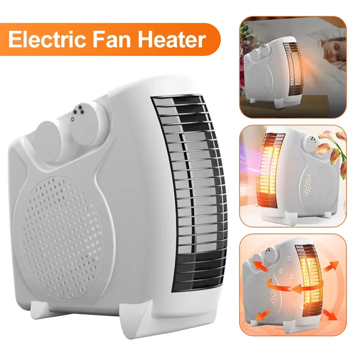 Room Heater Fan | Portable Electric Heater with Dual Thermal