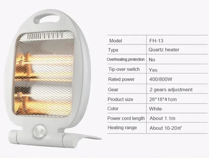 Electric Room Heater | Electric Heater With Safety Switch |