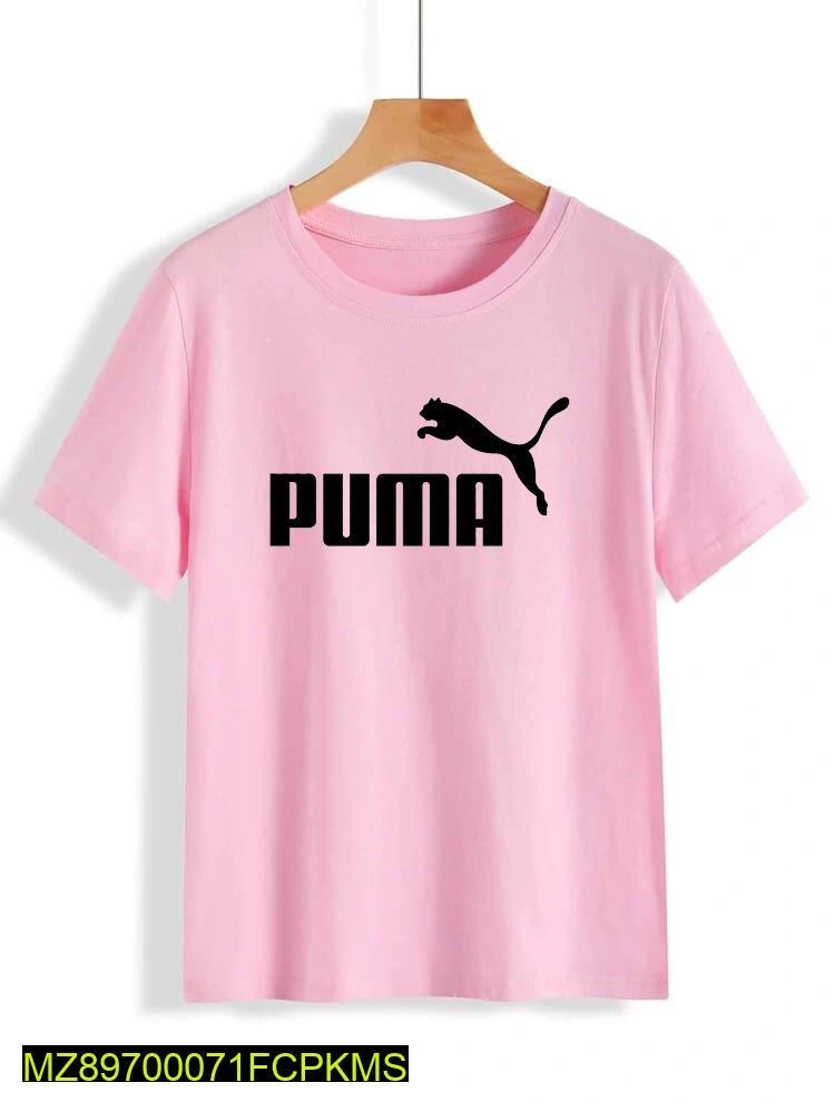 1 Peice Women Printed Puma T Shirt