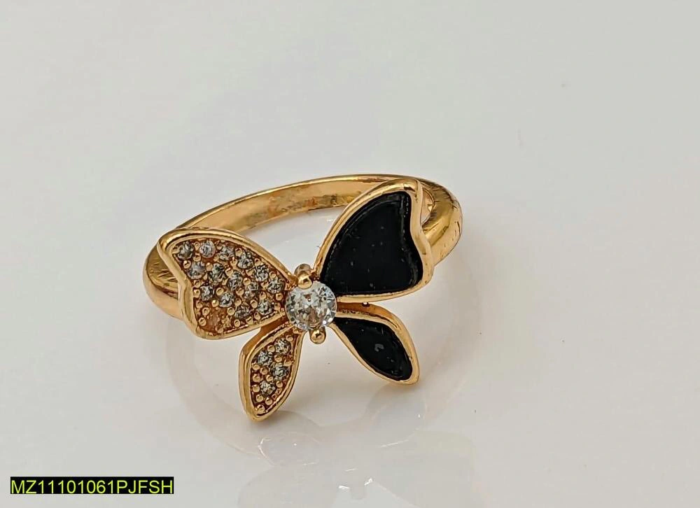 1 Peice Buterfly Gold Plated Ring