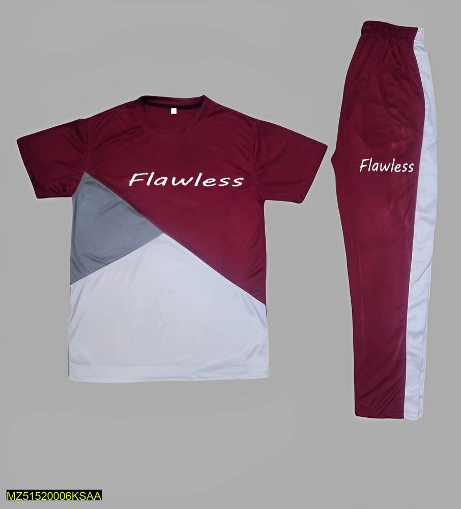 Men 2 Peice Fit & Printed Track Suit
