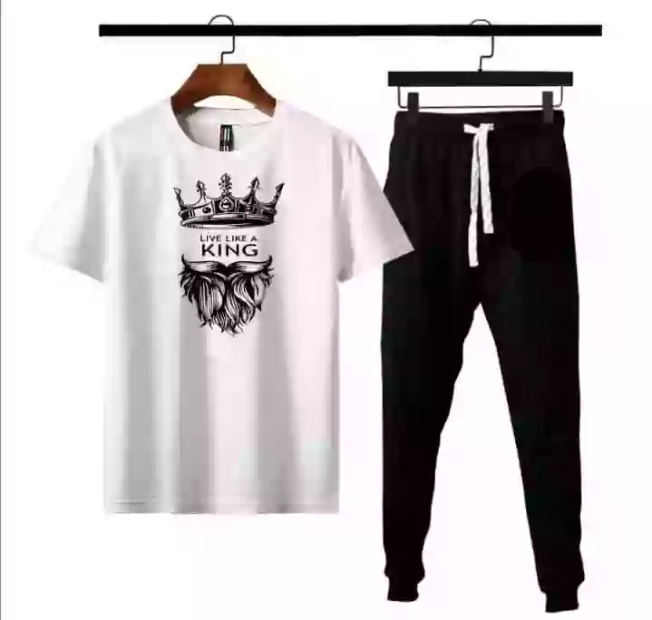 man's polyester printed track suit